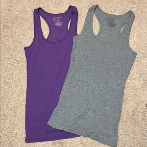 No Boundaries Purple and Gray Tank Tops